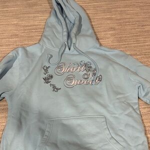 Sabrina Carptener Short n Sweet Blue Hoodie